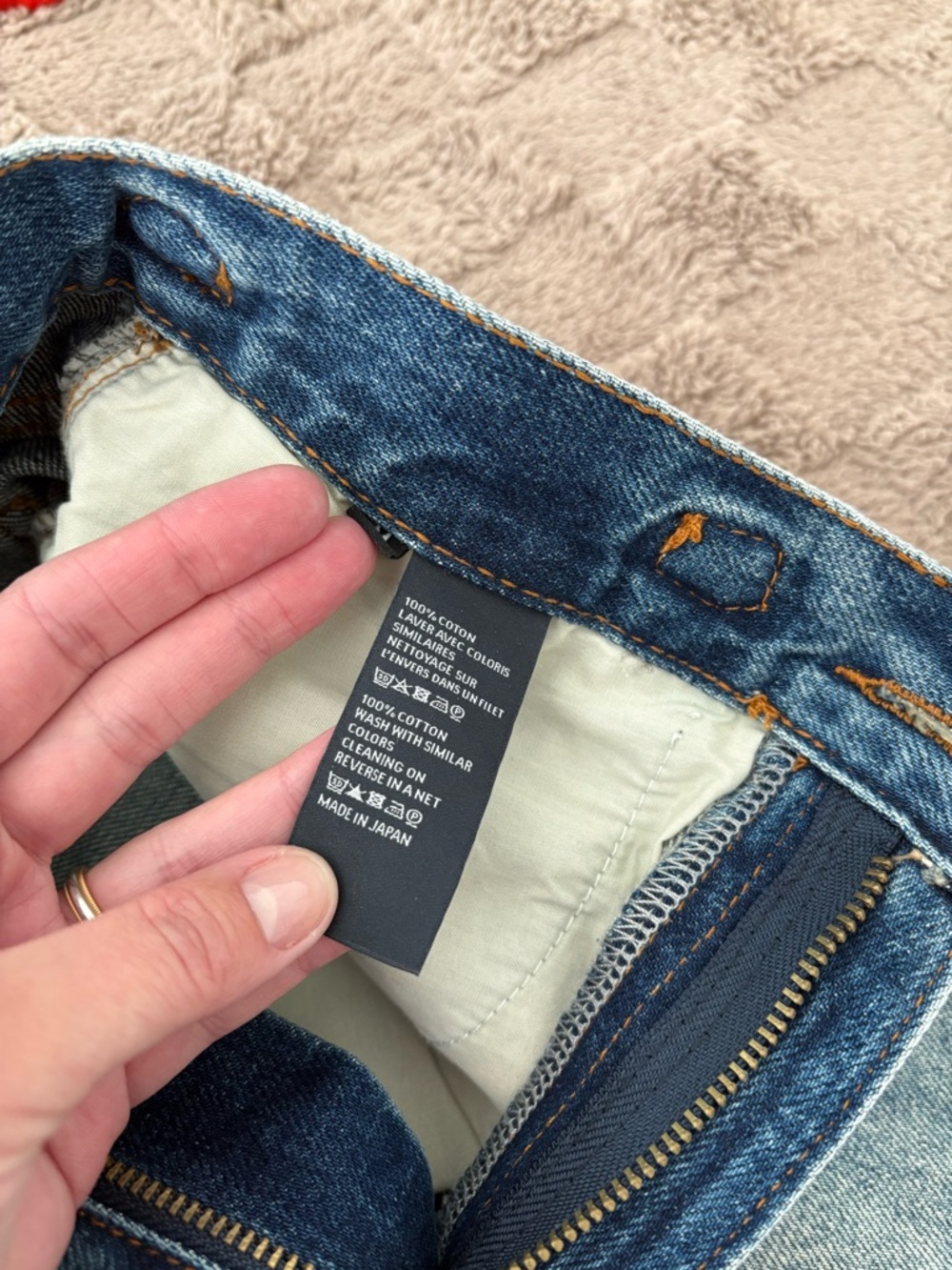 Celine High Rise Wide Leg Jeans Size M Blue Medium Wash by Hedi Slimane Waist 27 - Picture 9 of 14